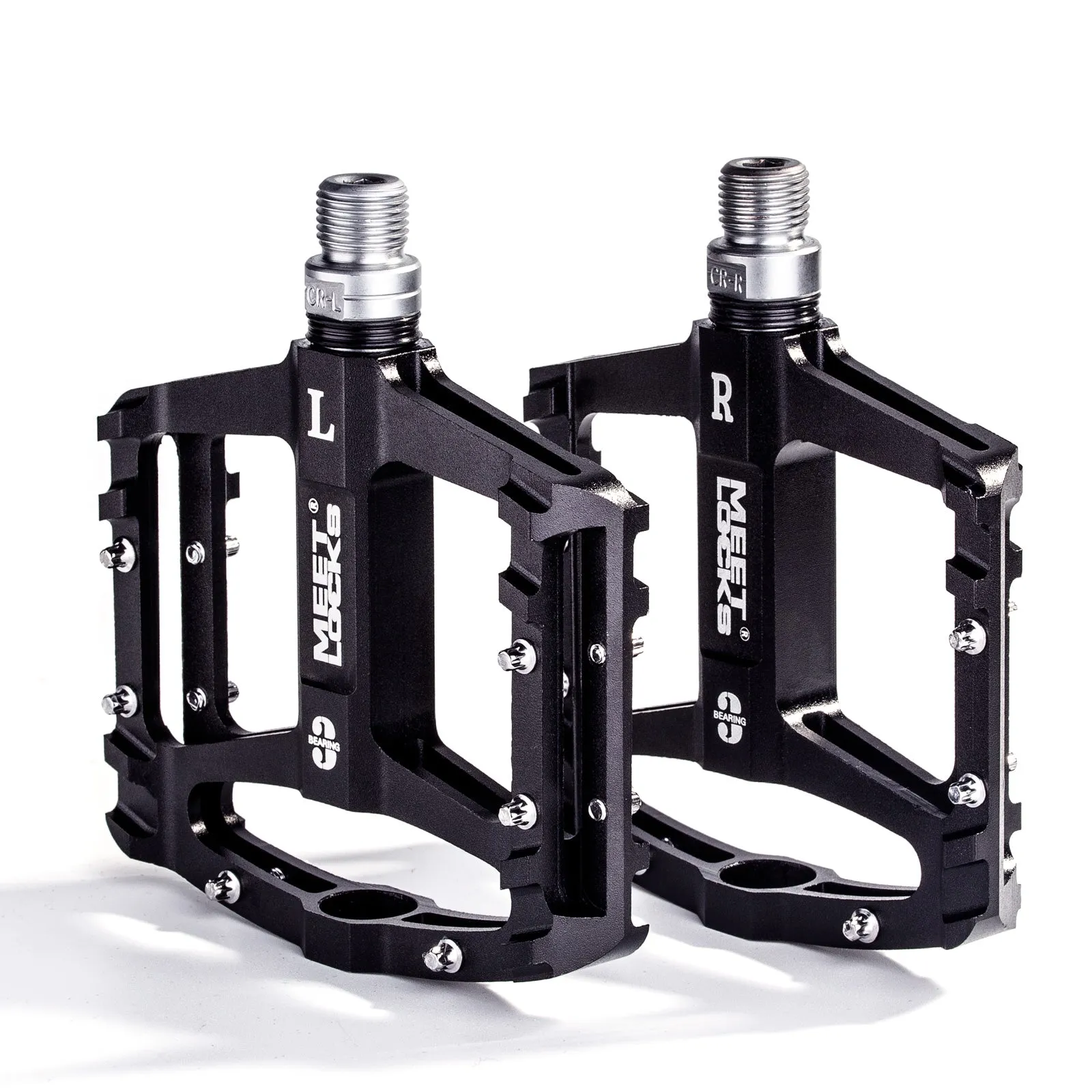 MEETLOCKS Sealed Bike Pedals CNC Aluminum Body for MTB BMX