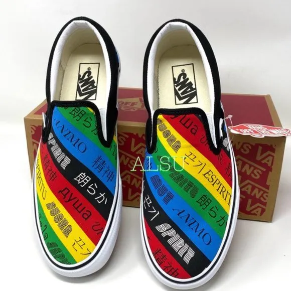 💖MEGA SALE💖VANS Classic Slip On Spirit Multi Canvas Men’s  9 10.5 VN0A4U38WK2