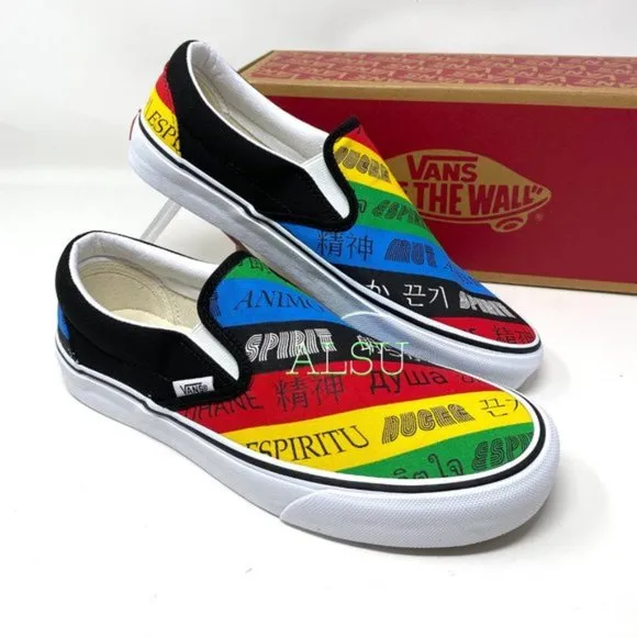 💖MEGA SALE💖VANS Classic Slip On Spirit Multi Canvas Men’s  9 10.5 VN0A4U38WK2