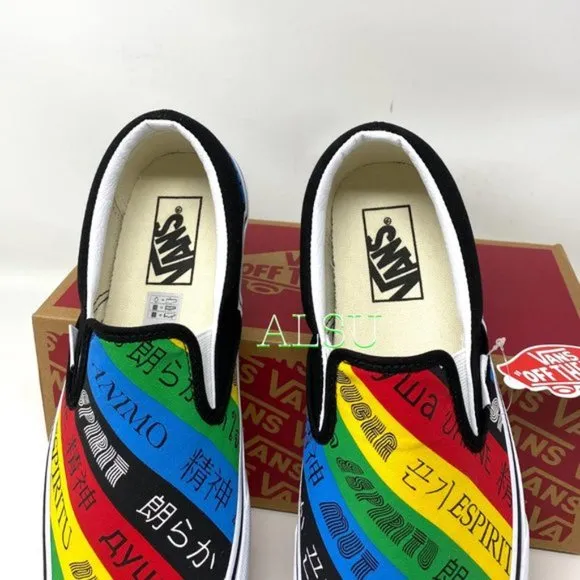 💖MEGA SALE💖VANS Classic Slip On Spirit Multi Canvas Men’s  9 10.5 VN0A4U38WK2
