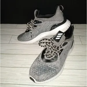 Men’s Adidas Alpha 3 Bounce Size: 9½ Grey Black Jogging Running Sneakers