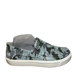 Men’s Slip on crocs size 8 camo blue