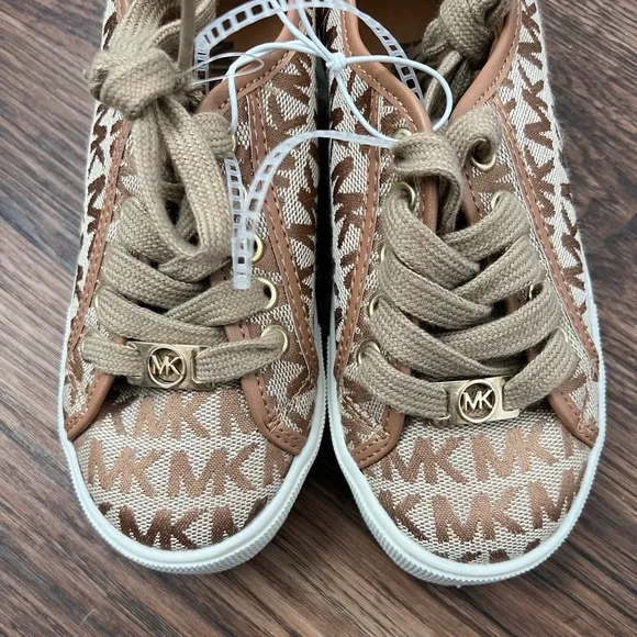 Michael Kors Toddler Girl’s Rita 3 Tan Sneakers Shoes