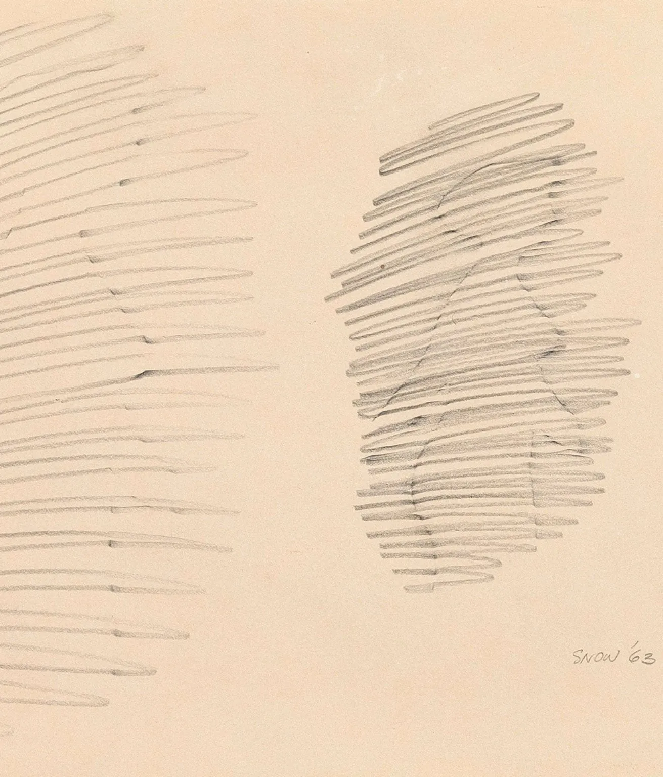 MICHAEL SNOW "WALKING WOMAN - FROTTAGE" 1963