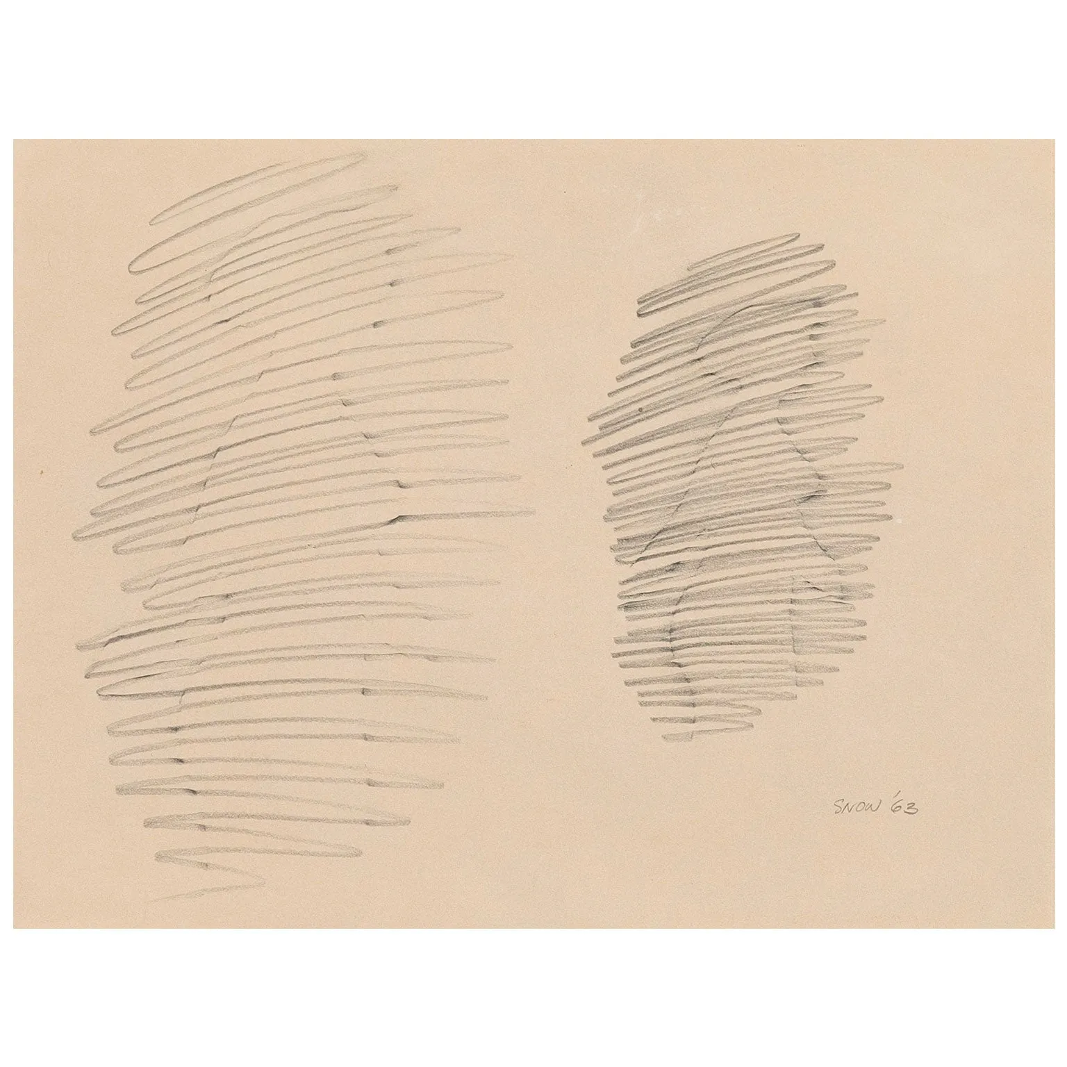 MICHAEL SNOW "WALKING WOMAN - FROTTAGE" 1963