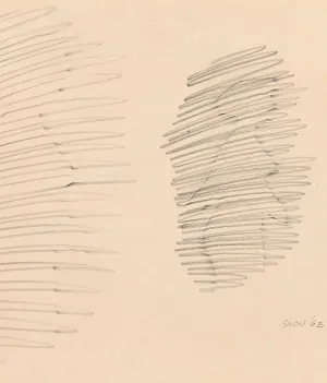 MICHAEL SNOW "WALKING WOMAN - FROTTAGE" 1963