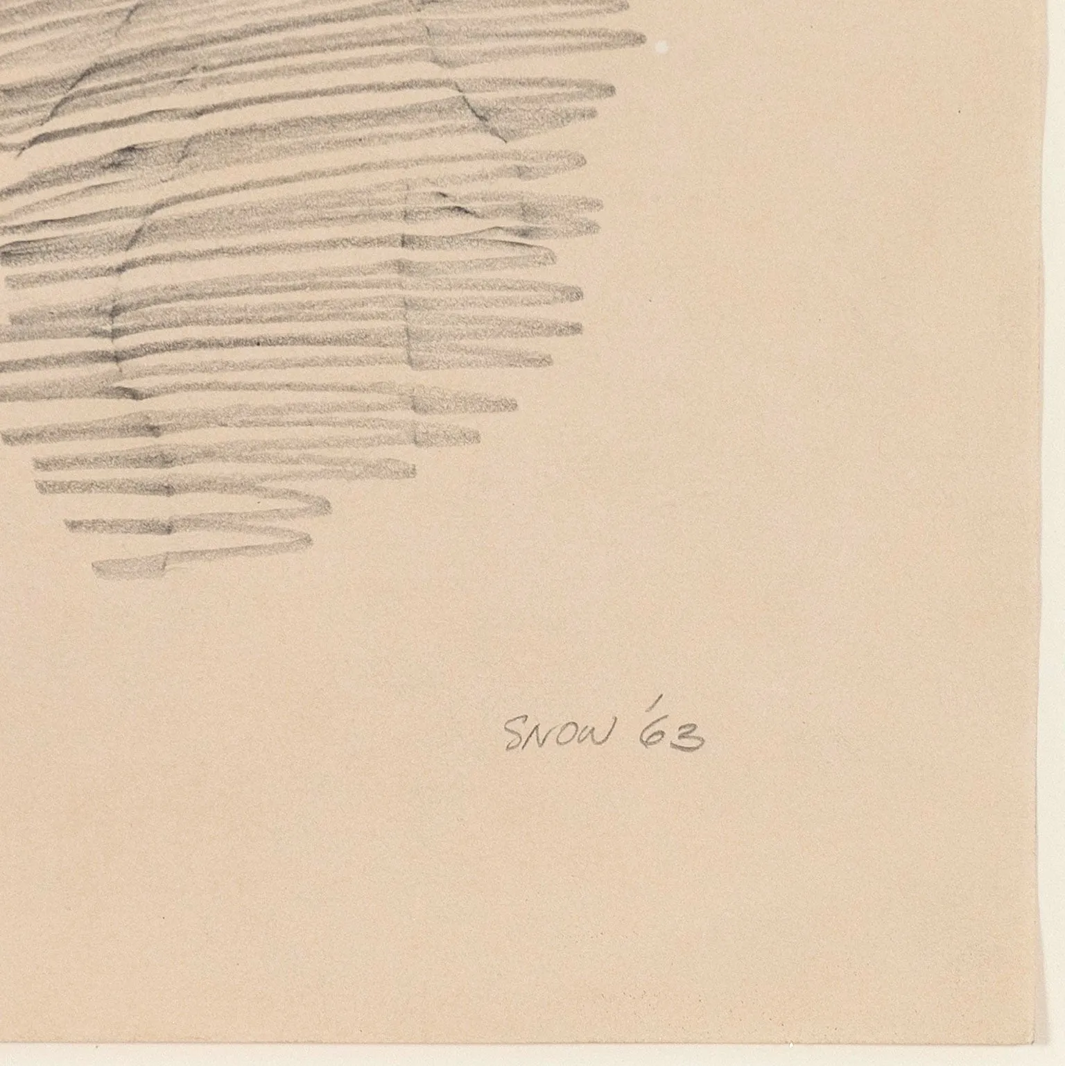 MICHAEL SNOW "WALKING WOMAN - FROTTAGE" 1963