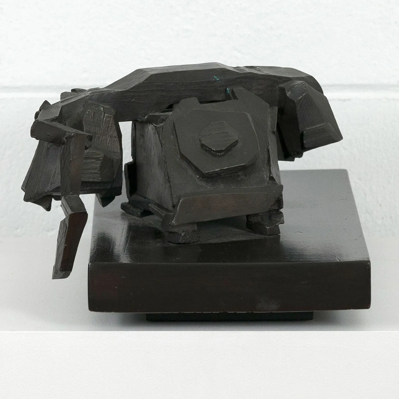 MICHAEL SNOW "WOOD CALLING BRONZE" SCULPTURE, 1989