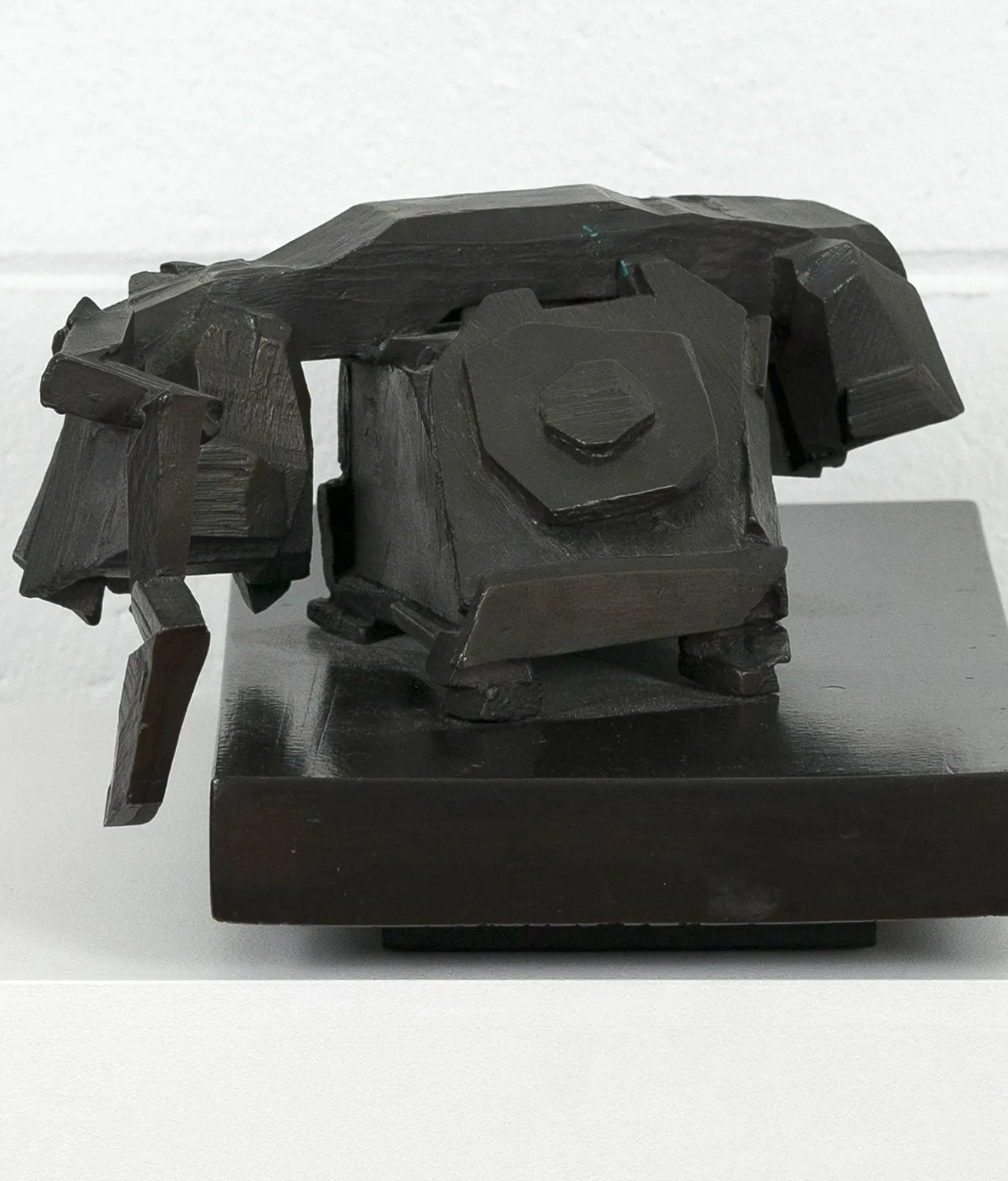 MICHAEL SNOW "WOOD CALLING BRONZE" SCULPTURE, 1989