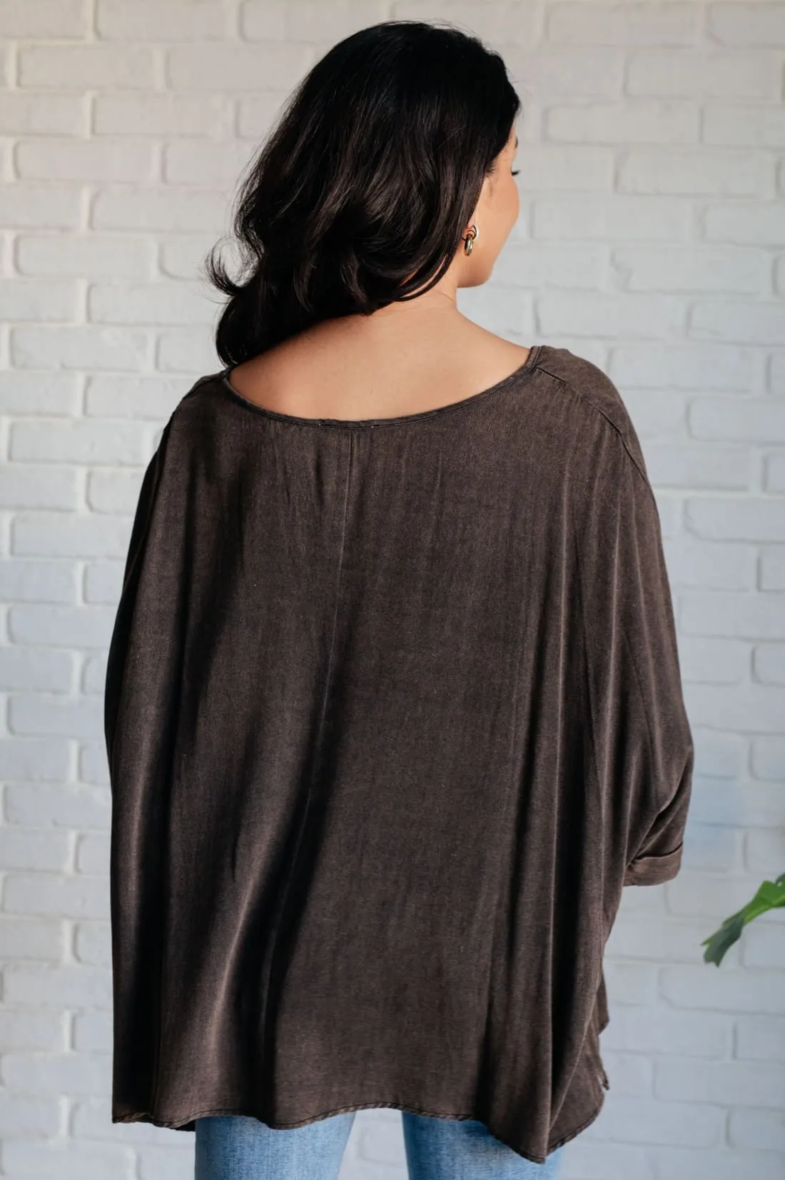 Mineral Washed Oversized Top