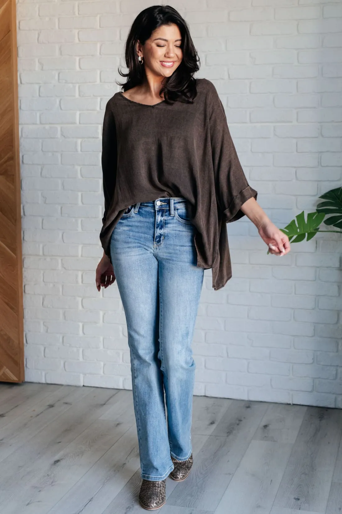 Mineral Washed Oversized Top
