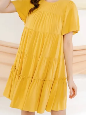 Mini Dress Sunshine Yellow