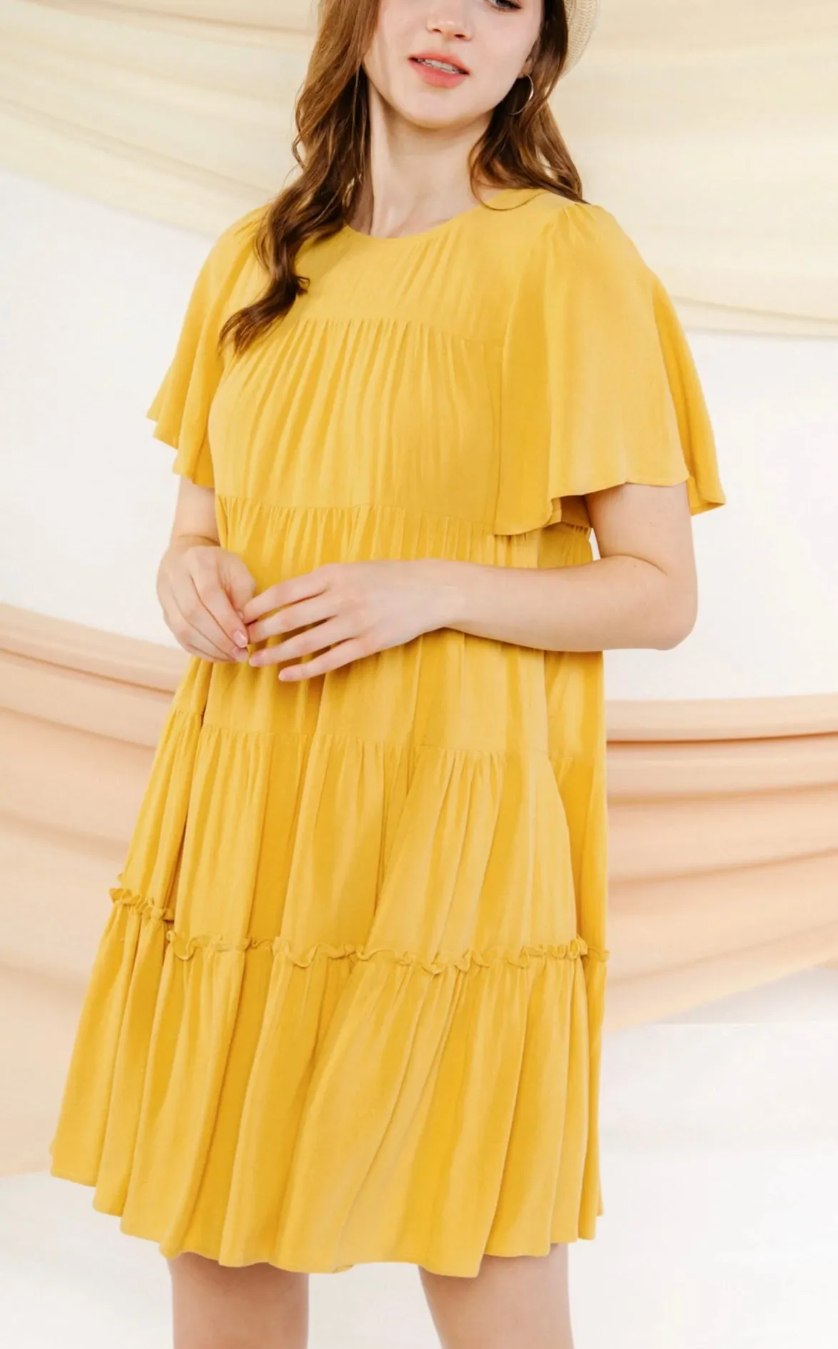 Mini Dress Sunshine Yellow