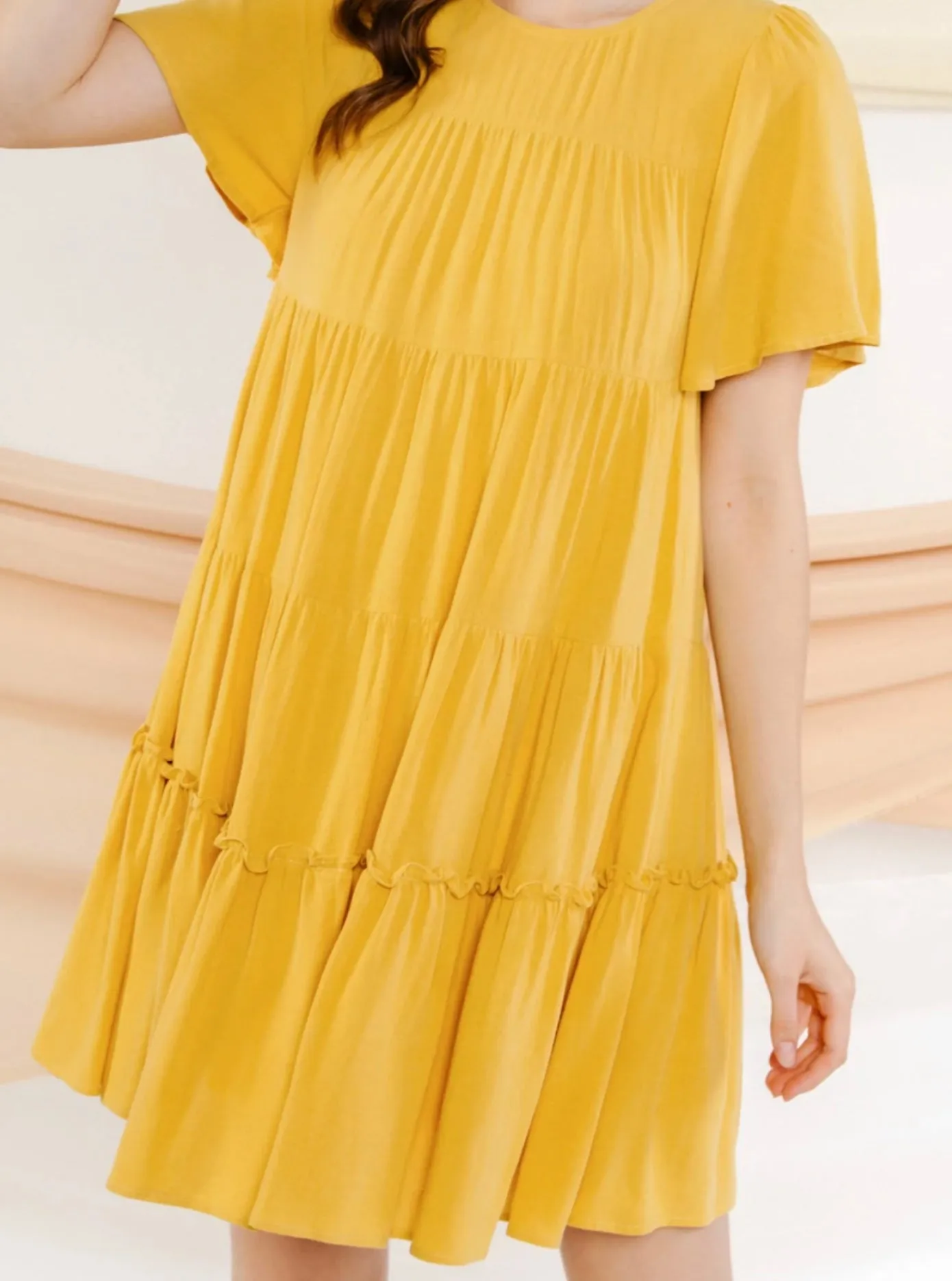 Mini Dress Sunshine Yellow