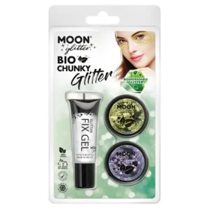 Moon Glitter Bio Chunky Glitter, Gold, Lavender