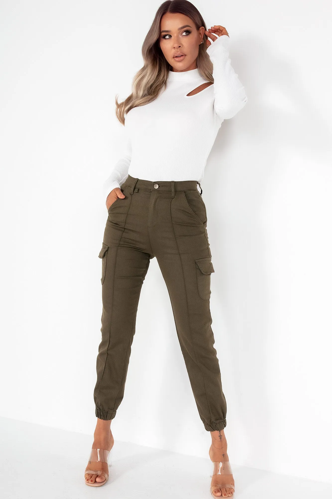 Myla Khaki Cargo Trousers