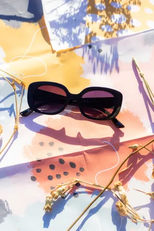 Narrow Oval Chunky Sunglasses