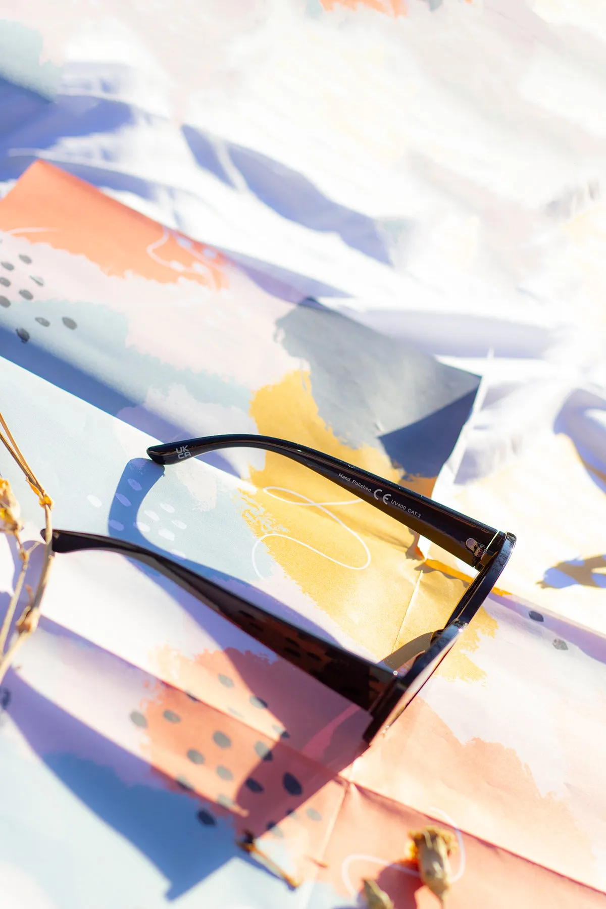 Narrow Oval Chunky Sunglasses