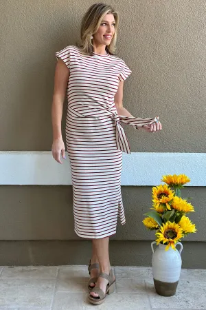 Nautical Charm Striped Knot Dress