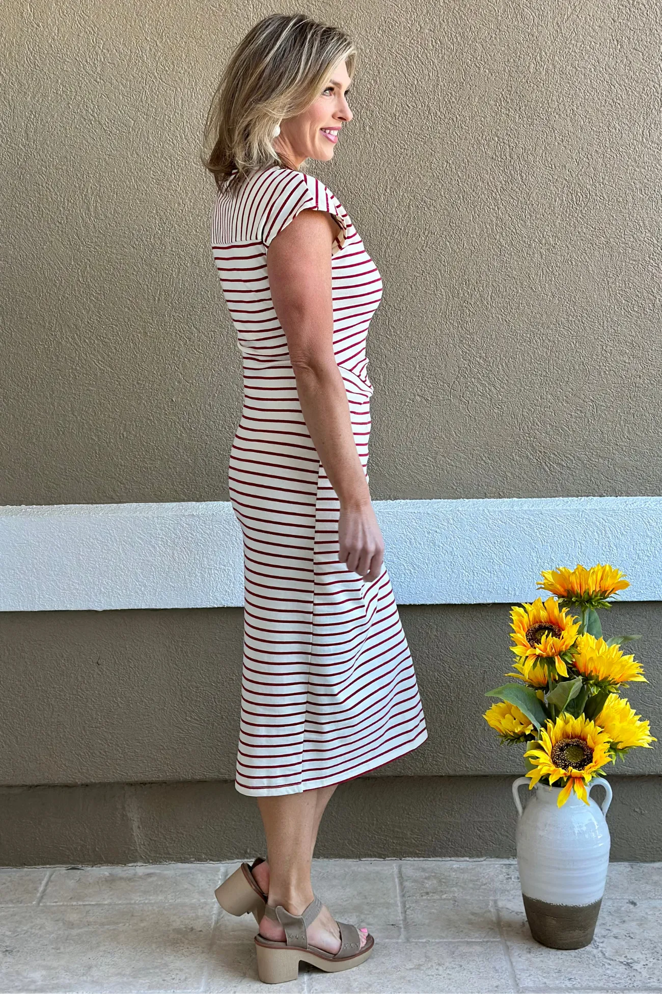 Nautical Charm Striped Knot Dress