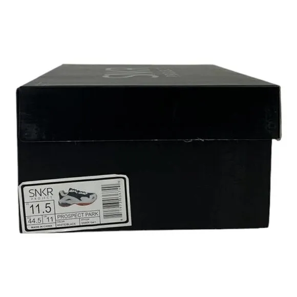 New SNKR Project Men Sneaker Shoes Black White Prospect Park SNKR1941 US 11.5
