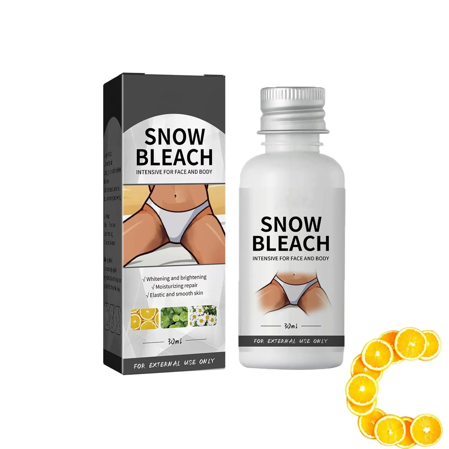 NEW Snow Bleach, Snow Bleach Cream, 30ml, Snow Bleach Cream for Private Part and snow bleach Underarm (1PCS)