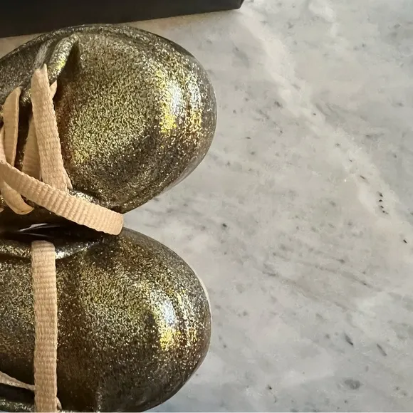 NIB Melissa Gold Glitter Jelly Sneakers.  Size 2