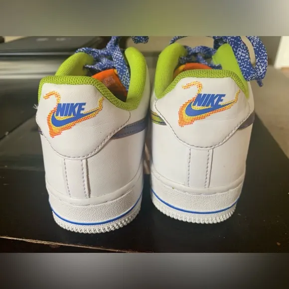 Nike Air Force 1 LV8 GS Withe Sneakers Leather DQ7767 100 SZ Boys 5 Y = 6.5 Wmns