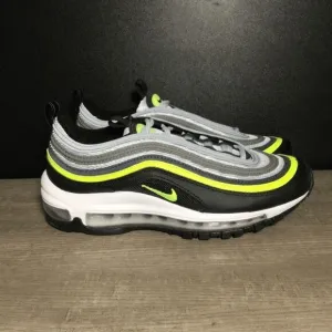 Nike Air Max 97 GS Platinum Black Volt Sneakers 921522-030 Youth Size 4Y