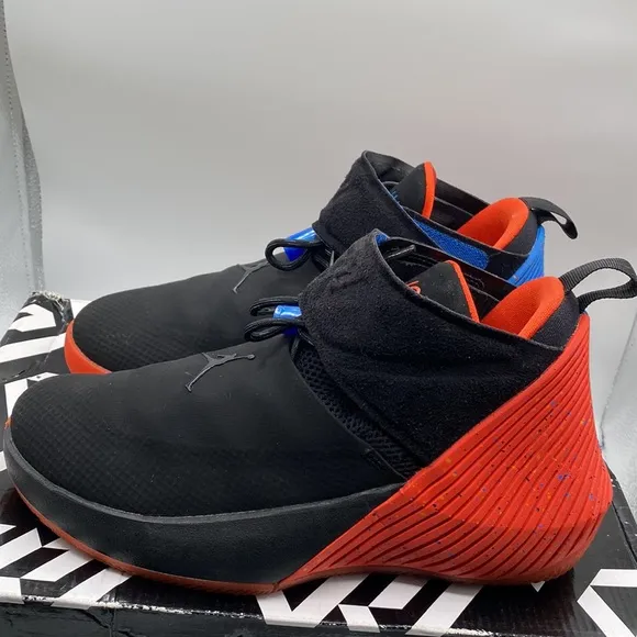Nike Jordan Why Not Zero.1 BG Black Signal Blue Youth Sneakers Size 5.5Y