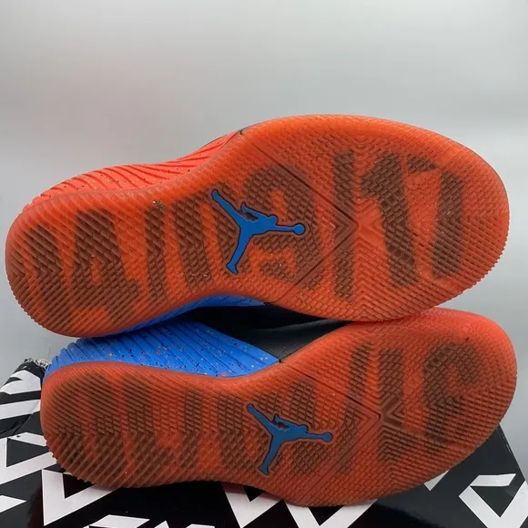 Nike Jordan Why Not Zero.1 BG Black Signal Blue Youth Sneakers Size 5.5Y