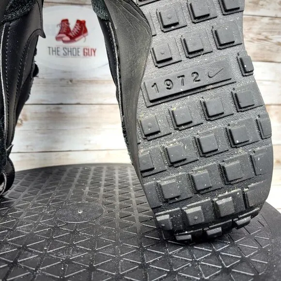 Nike Waffle Debut Men's Size 10 Triple Black Athletic Shoes