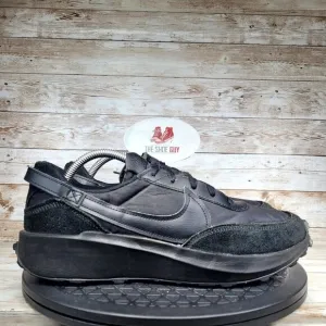 Nike Waffle Debut Men's Size 10 Triple Black Athletic Shoes