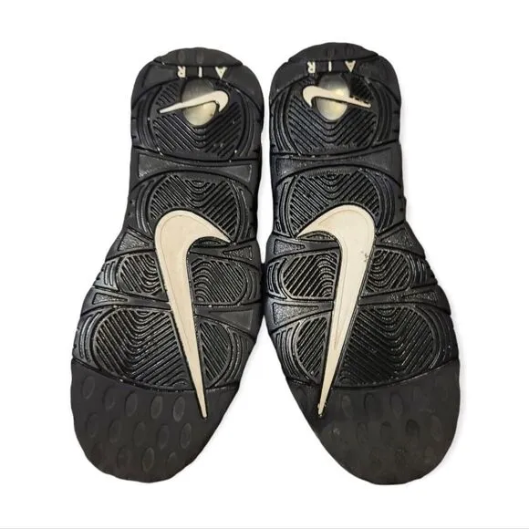 Nike Air More Money Black Sneakers 7 Youth Womens 8.5