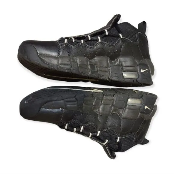 Nike Air More Money Black Sneakers 7 Youth Womens 8.5