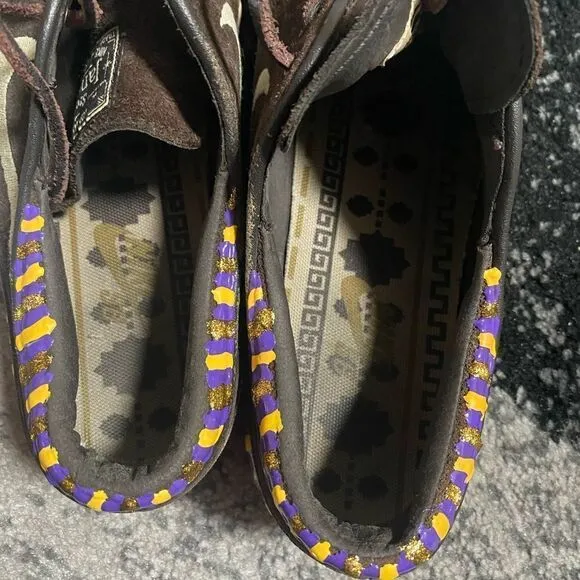 Nike SB Stefan Janoski Velvet Brown Mens Sneakers Custom LA Lakers Design Sz 8