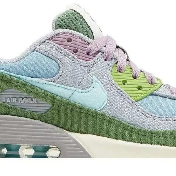 NWOT Nike Air Max 90 SE 'Sun Club Blue Tree-line Sneakers Size 10.5