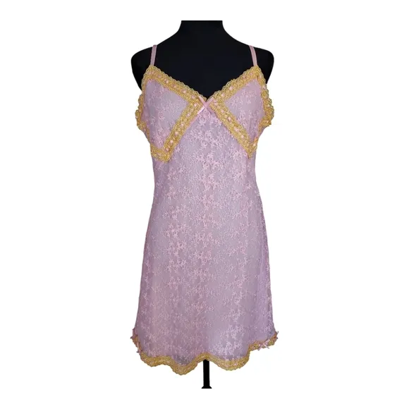 NWT Betsey Johnson Olivia Lace Mini Slip Dress