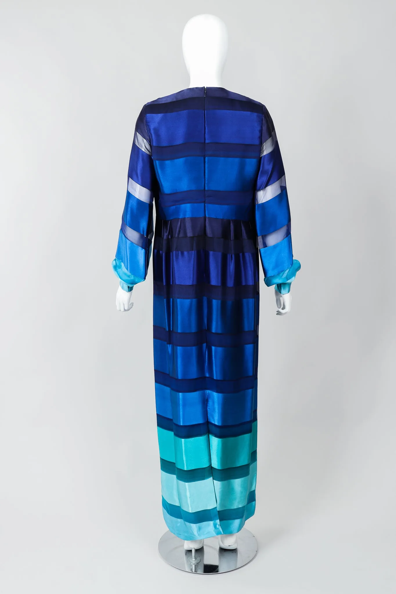 Ombre Silk Stripe Dress