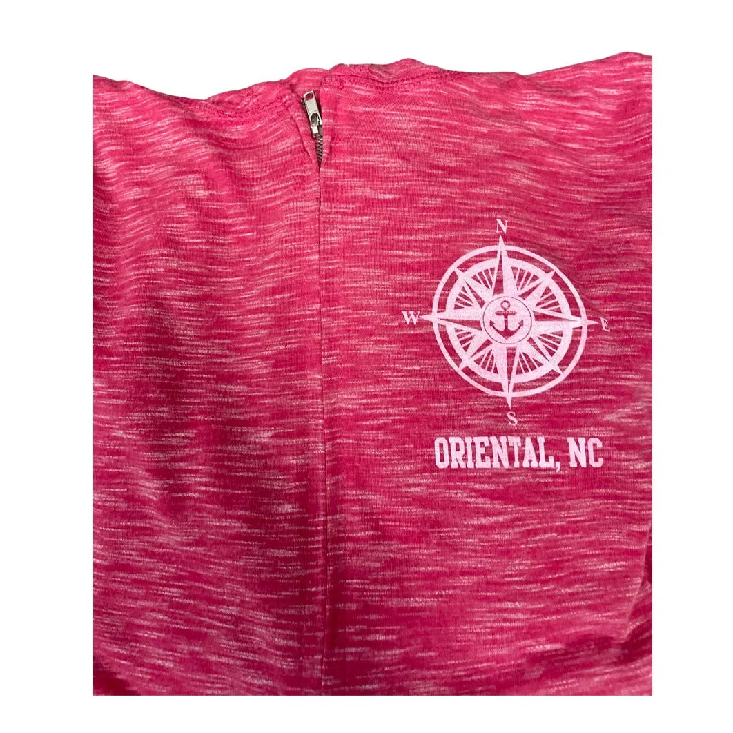 Oriental Compass Slub Zipper Hoodie