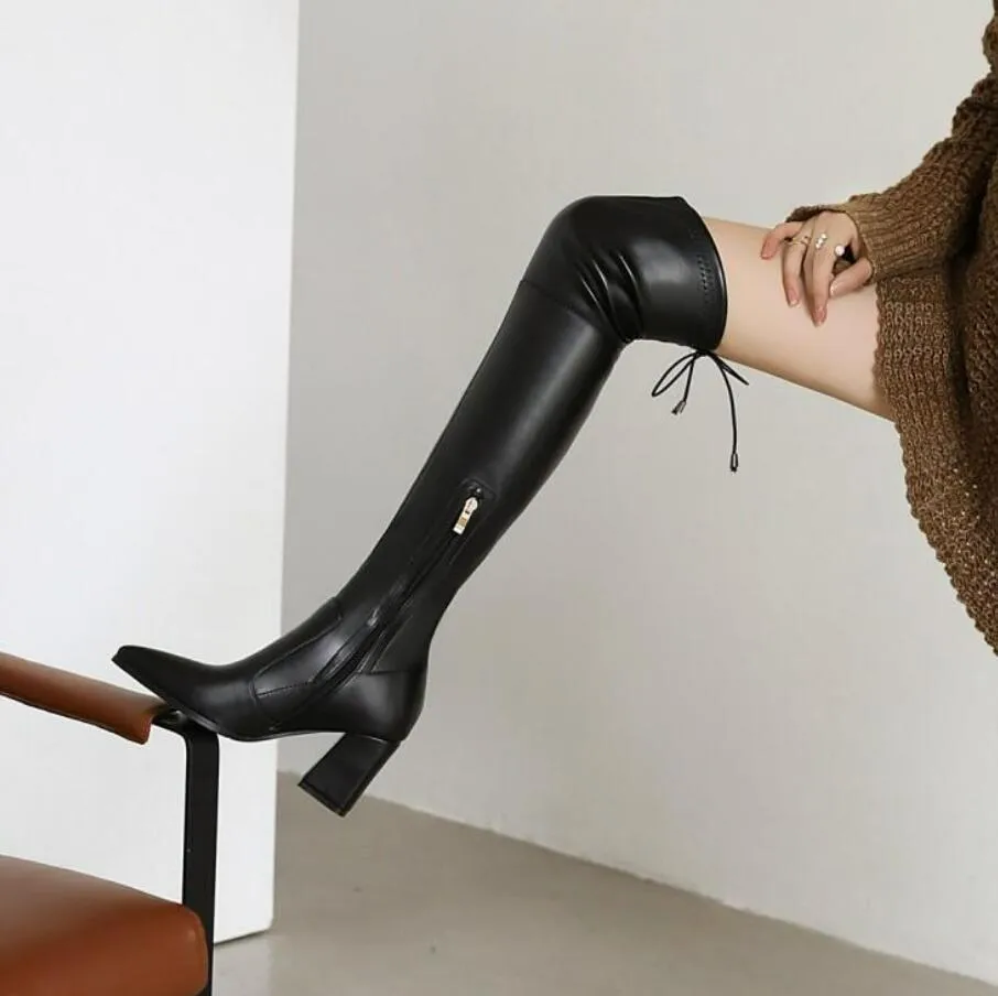 Over Knee Chunky Long Boots GS232