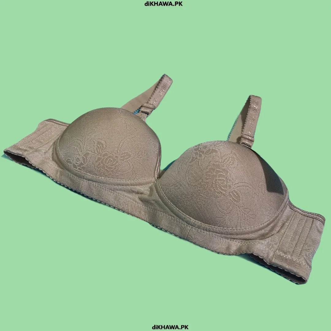 Pack off 3 Women Soft Comfortable Padded Bra - Off White 2021