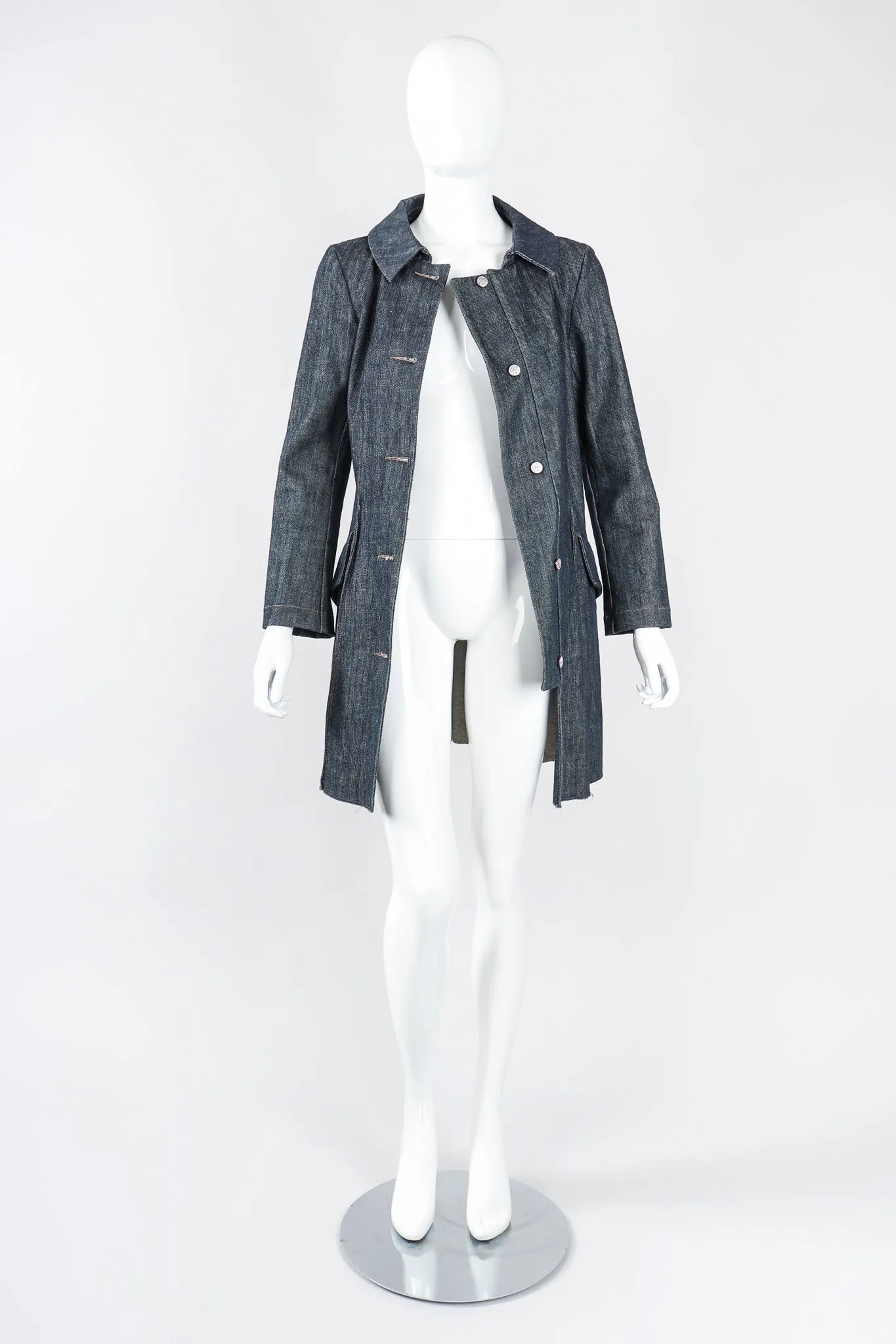 Painted Denim Princess Coat