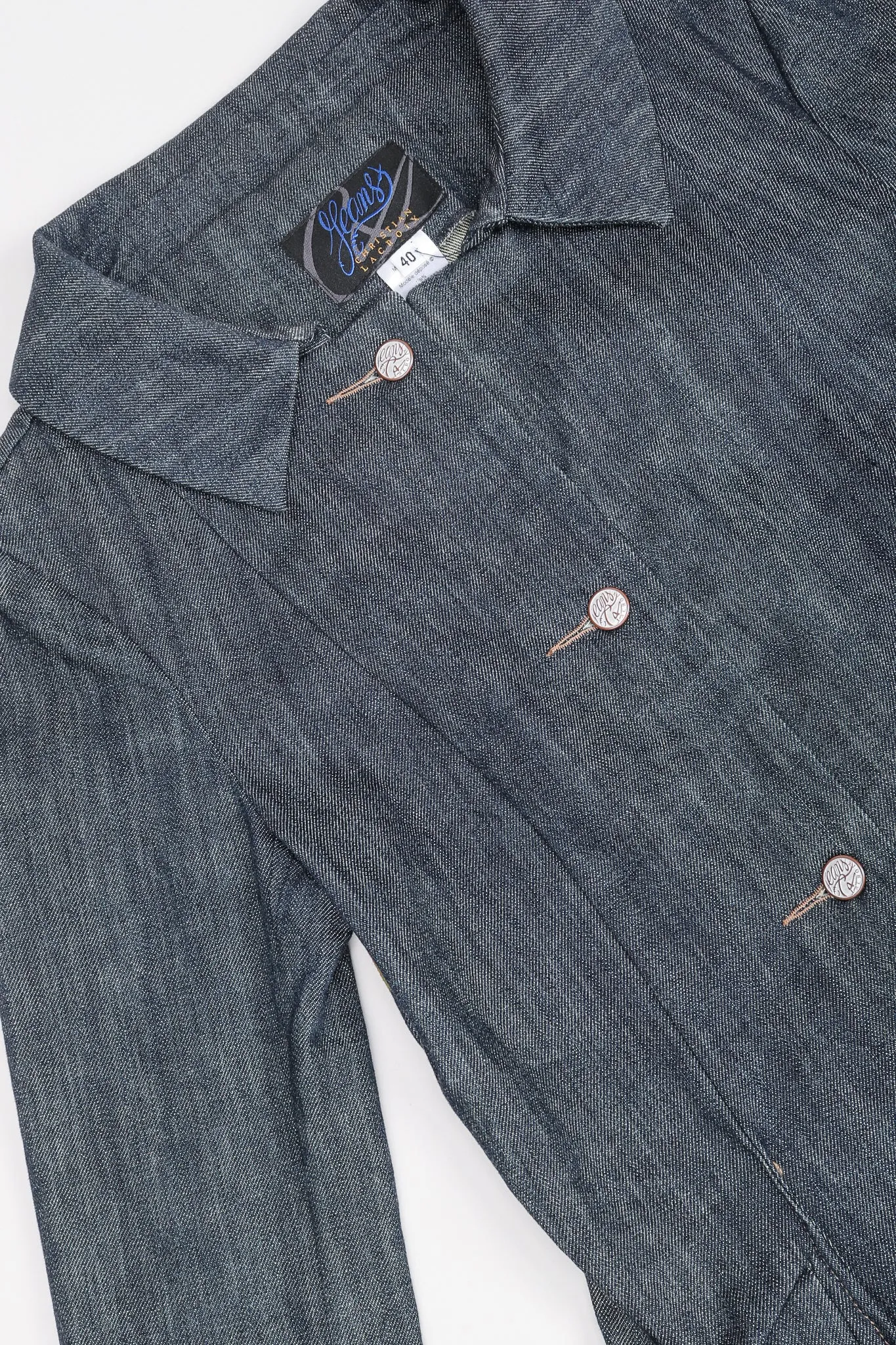 Painted Denim Princess Coat