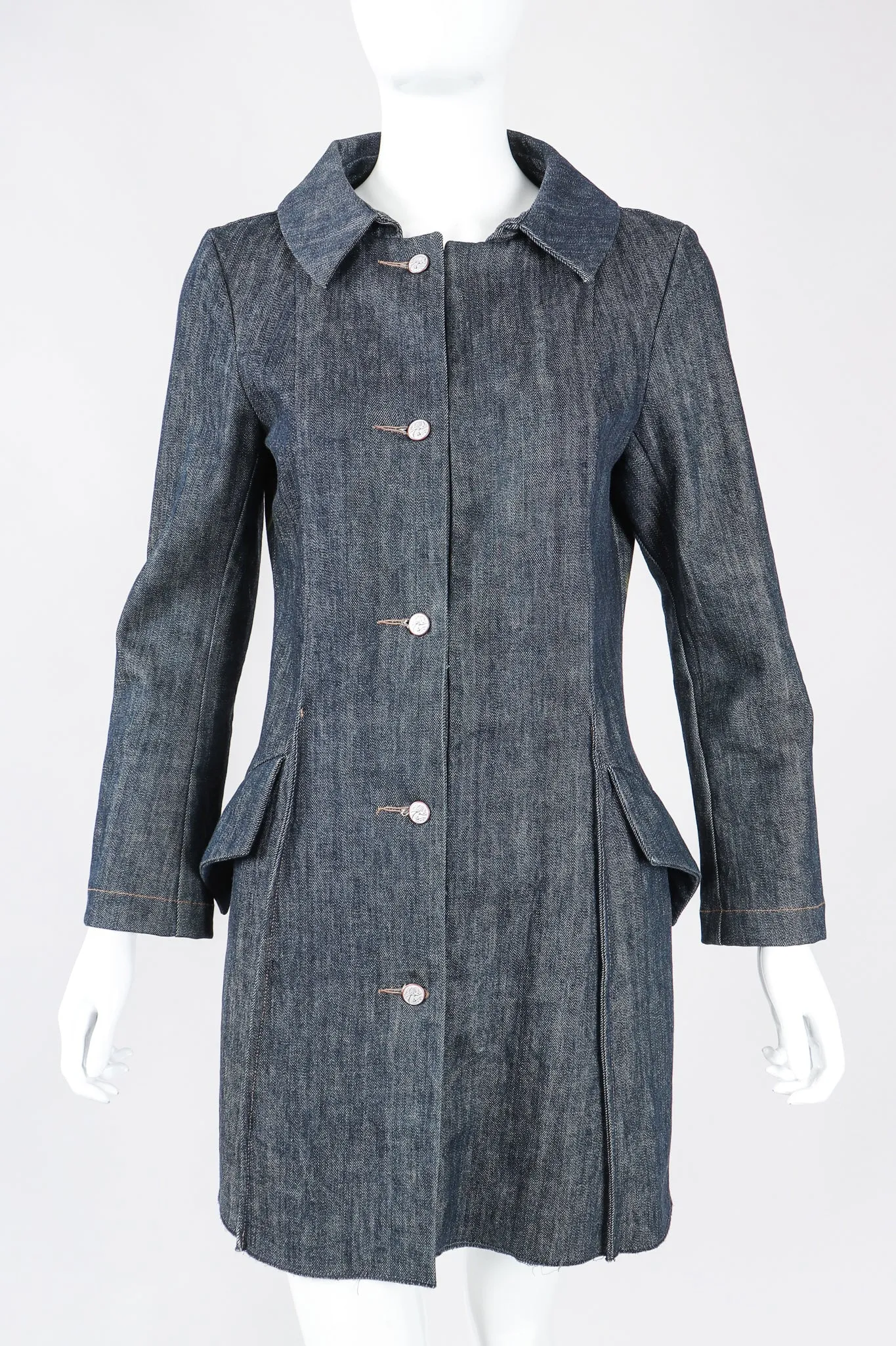 Painted Denim Princess Coat