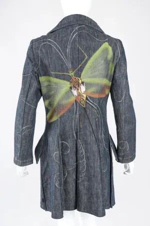 Painted Denim Princess Coat
