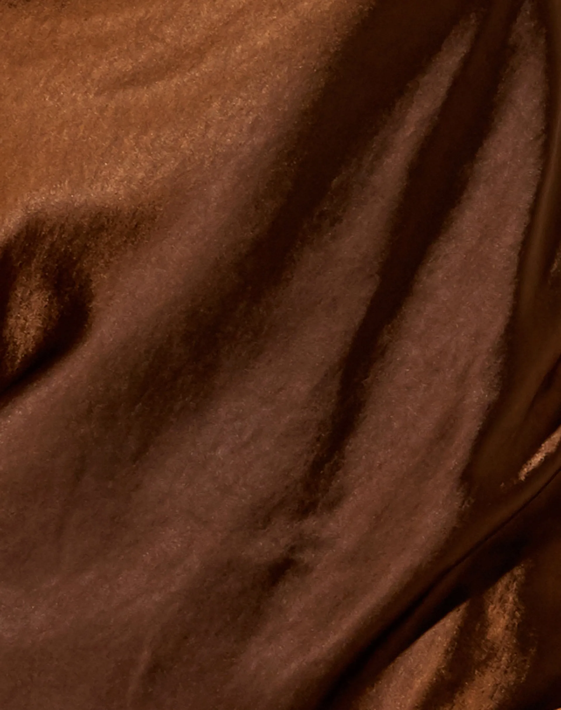 Palila Mini Dress in Satin Rich Brown