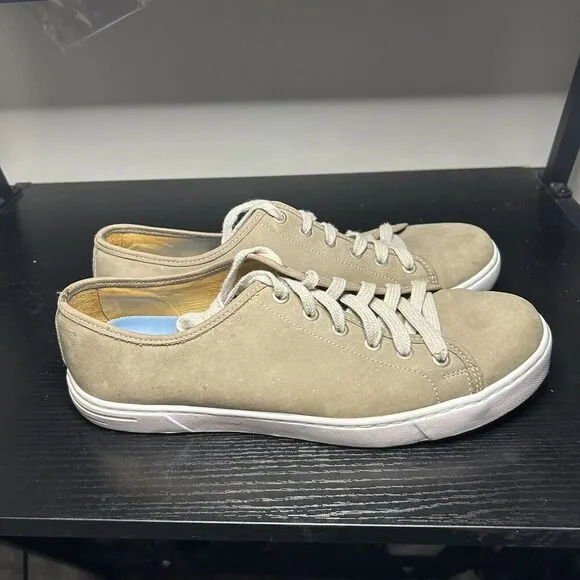 Peter Millar Summer Sneakers Tan MS19F07 Nubuck Shoes Made in Brazil Size 10