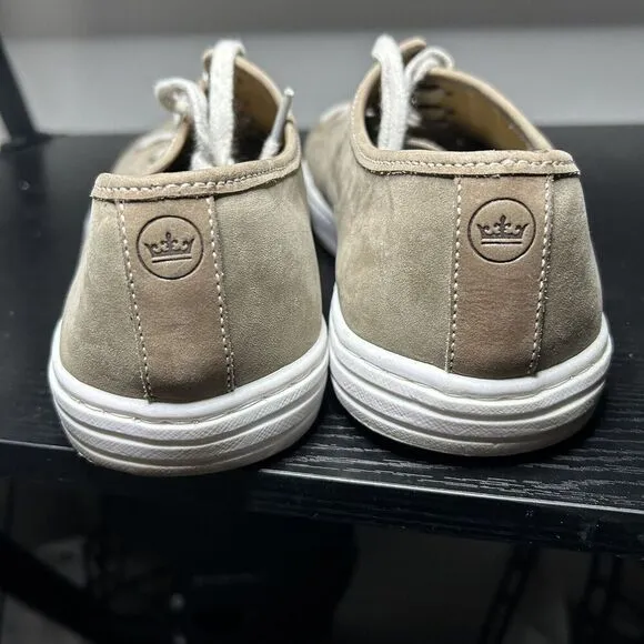 Peter Millar Summer Sneakers Tan MS19F07 Nubuck Shoes Made in Brazil Size 10