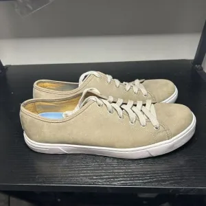Peter Millar Summer Sneakers Tan MS19F07 Nubuck Shoes Made in Brazil Size 10